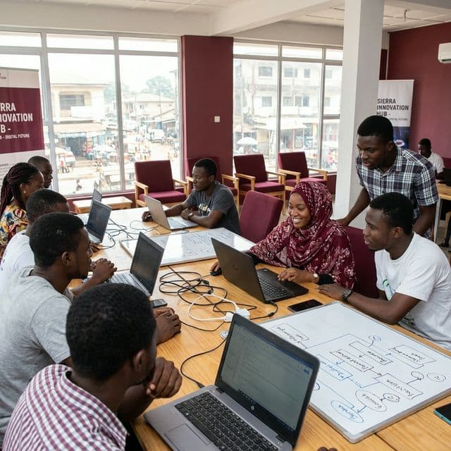 Opening the Muzambiringa Tech Innovation Hub in Freetown